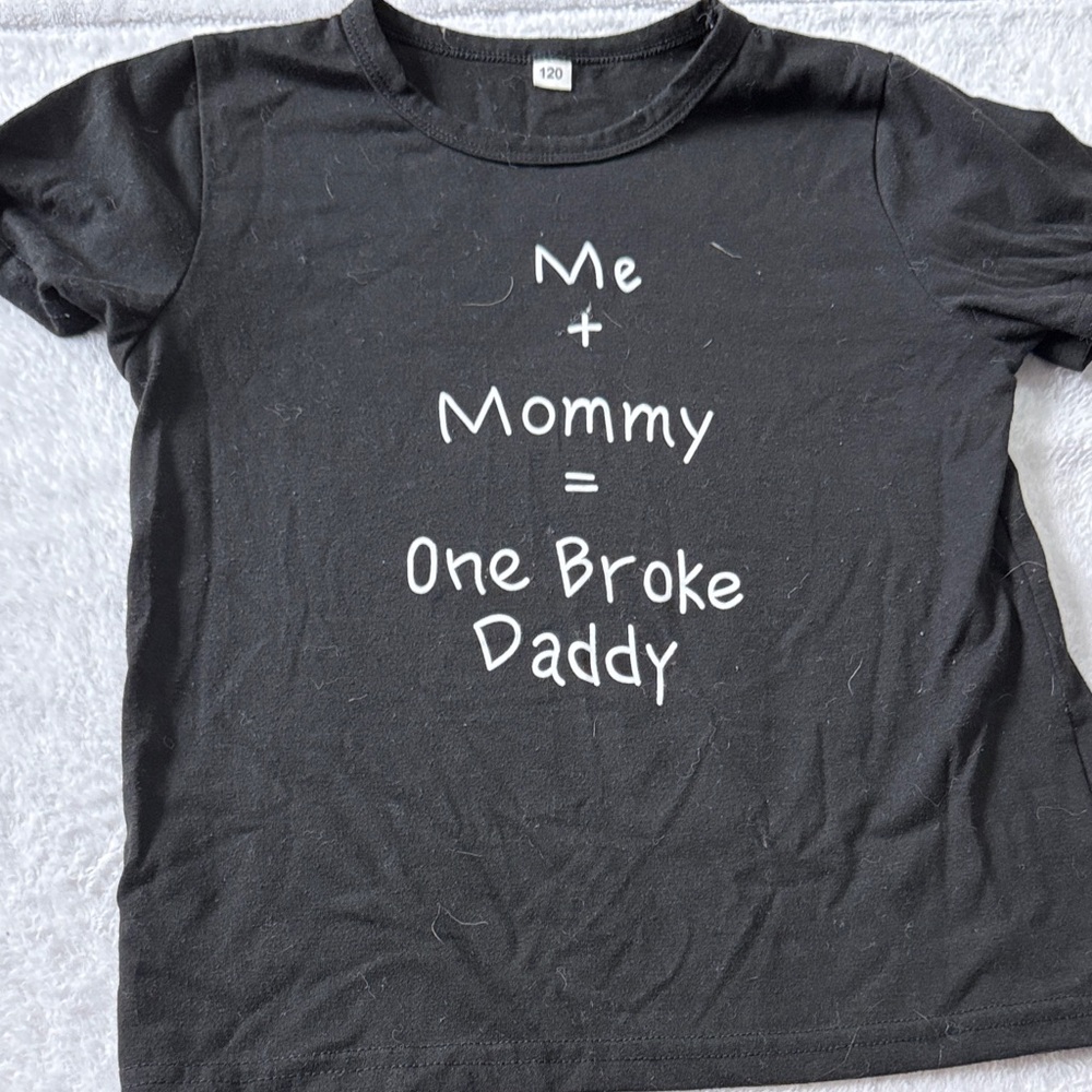 Black Kids T-Shirt with Fun Print